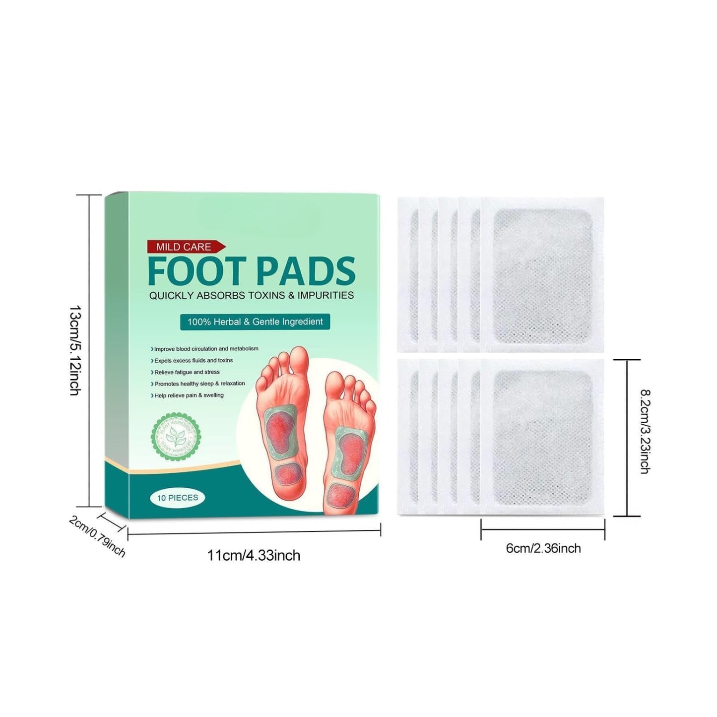 Herbal And Gentle Ingredient Detox Foot Pads (BUY 1 GET 1 FREE)